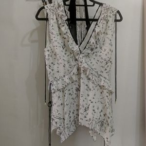 NWT Sleeveless Silk Top